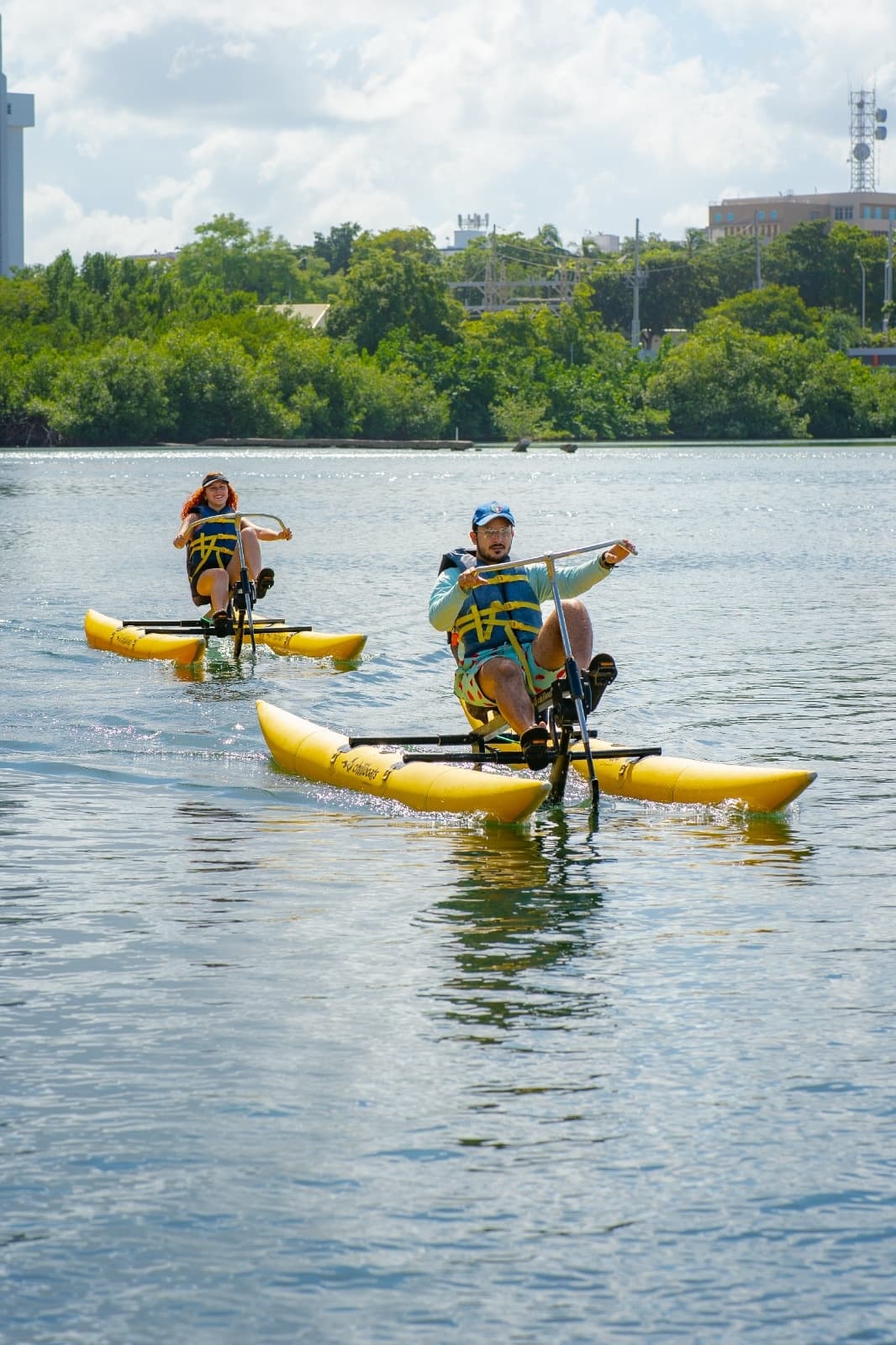 Explore Condado Lagoon with Aqua Bikes in San Juan