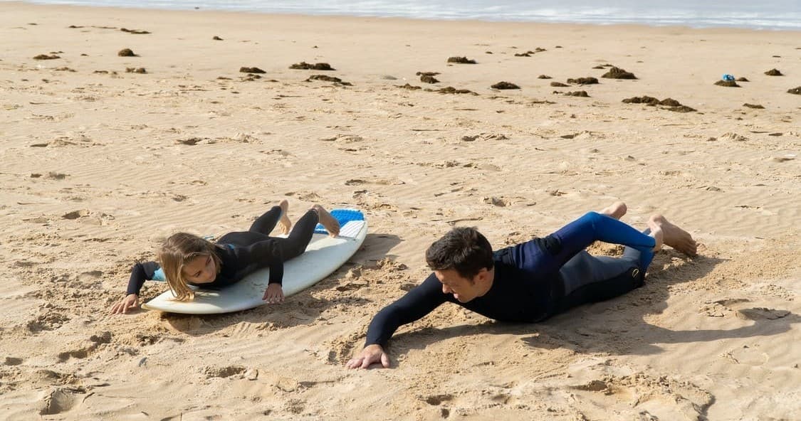 Kids Surf Lessons in Fonte da Telha with Feel Caparica