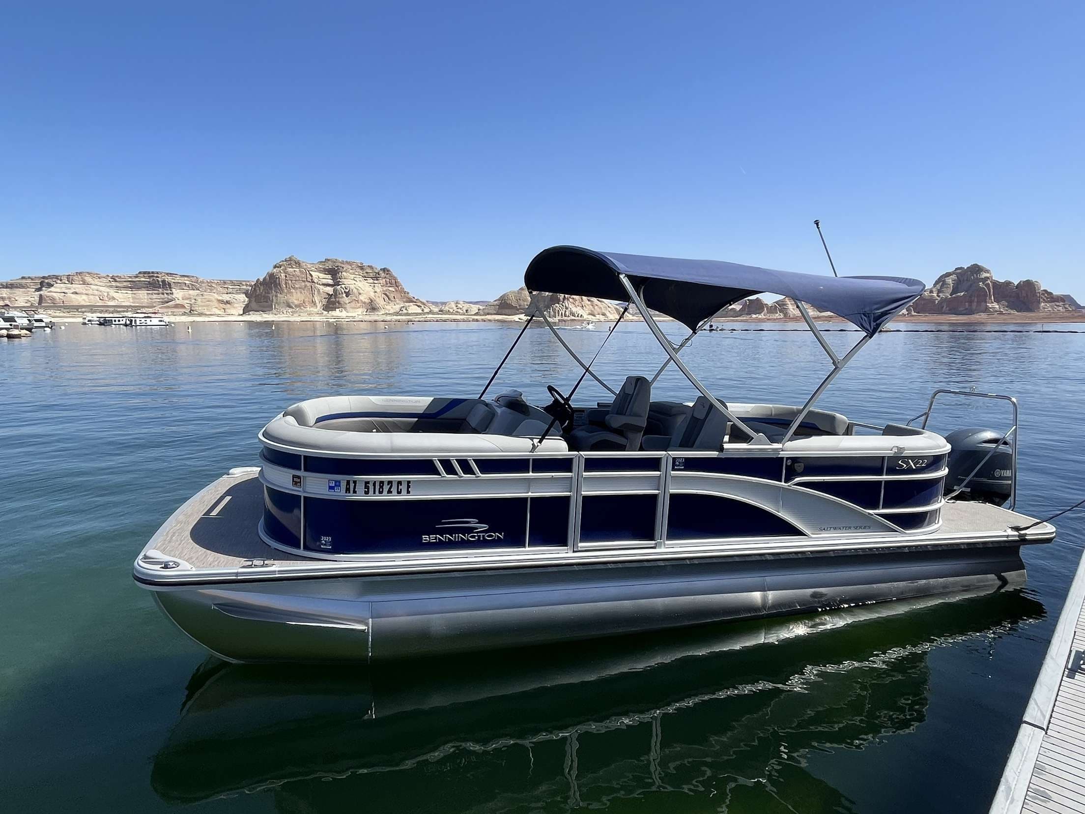 Water Activities on Lake Powell with Bennington Pontoon