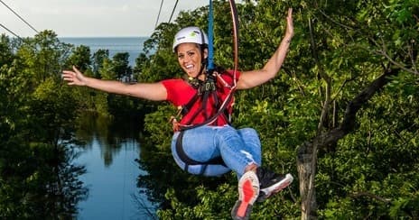 Water-Activities in Geneva State Park with Lake Erie Canopy Tours