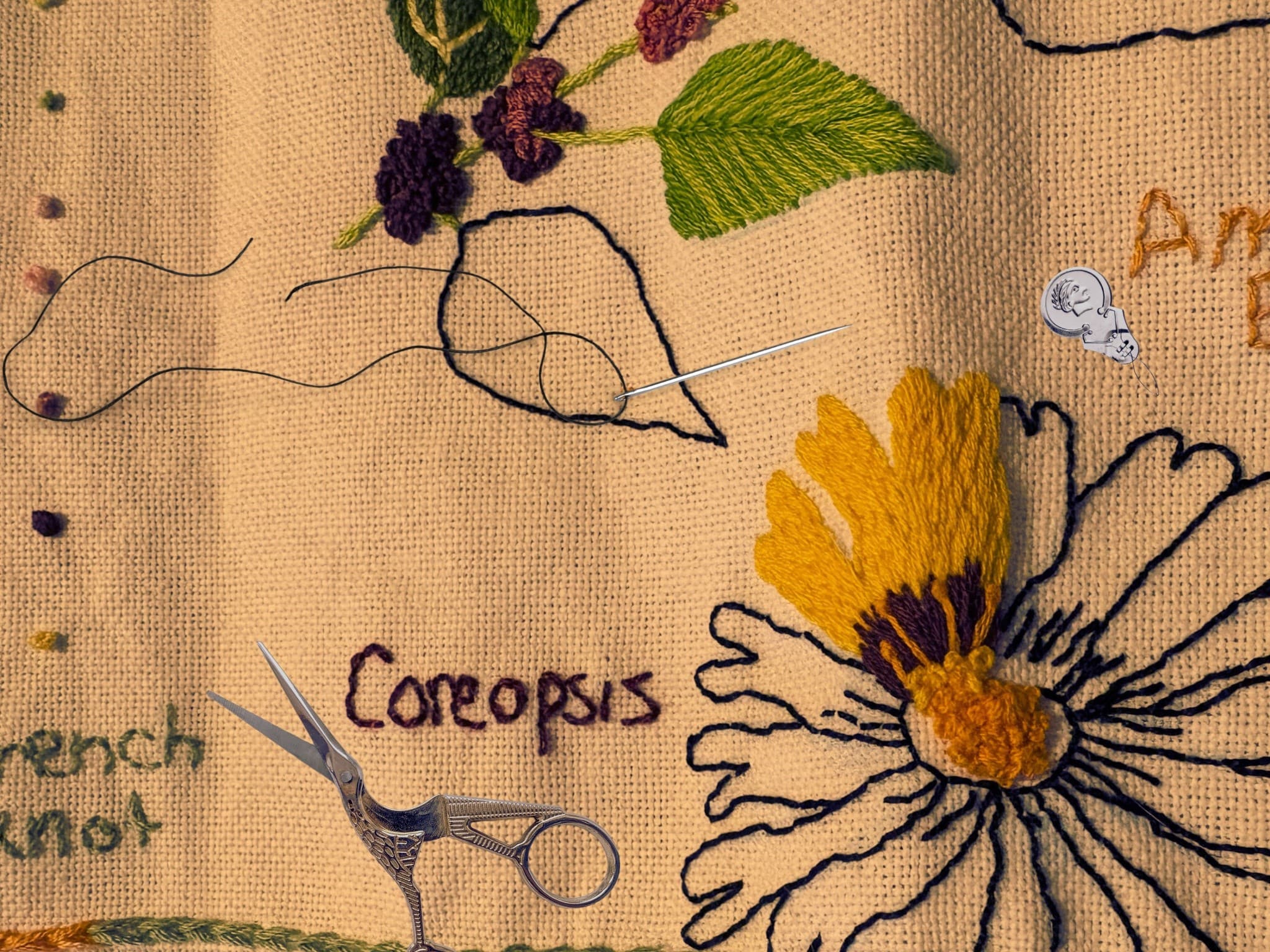 Stitching the Garden: Botanical Embroidery Workshop at The Kampong, Miami