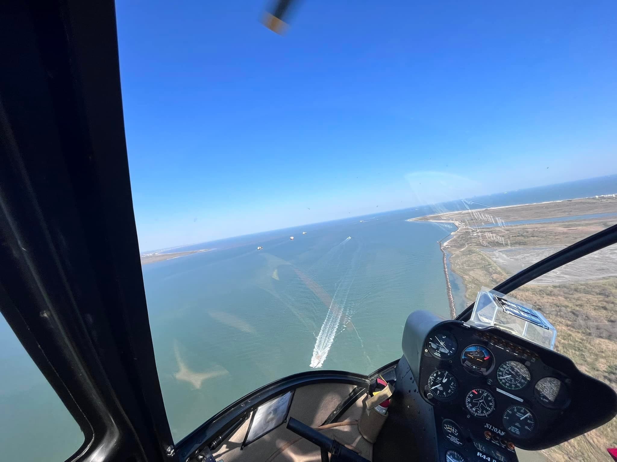 Private Helicopter Tour Over Bolivar Peninsula, TX