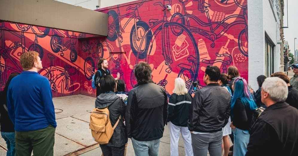 Urban Art & History Tour with Victoria Park in Calgary