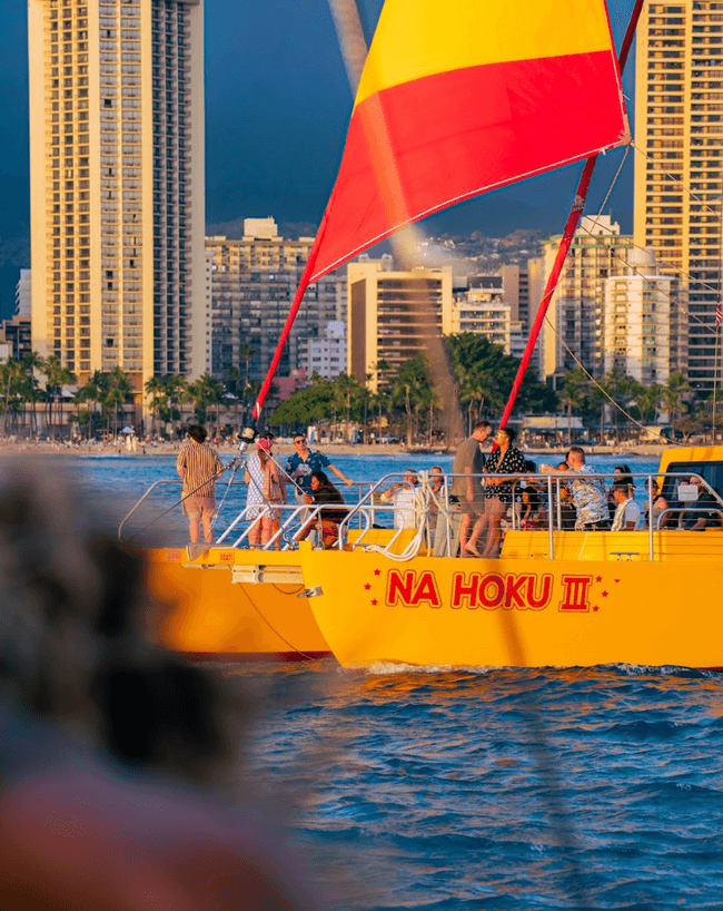 Sunset Party Aboard Na Hoku 3: Waikiki's 90-Minute Evening Sail photo 1