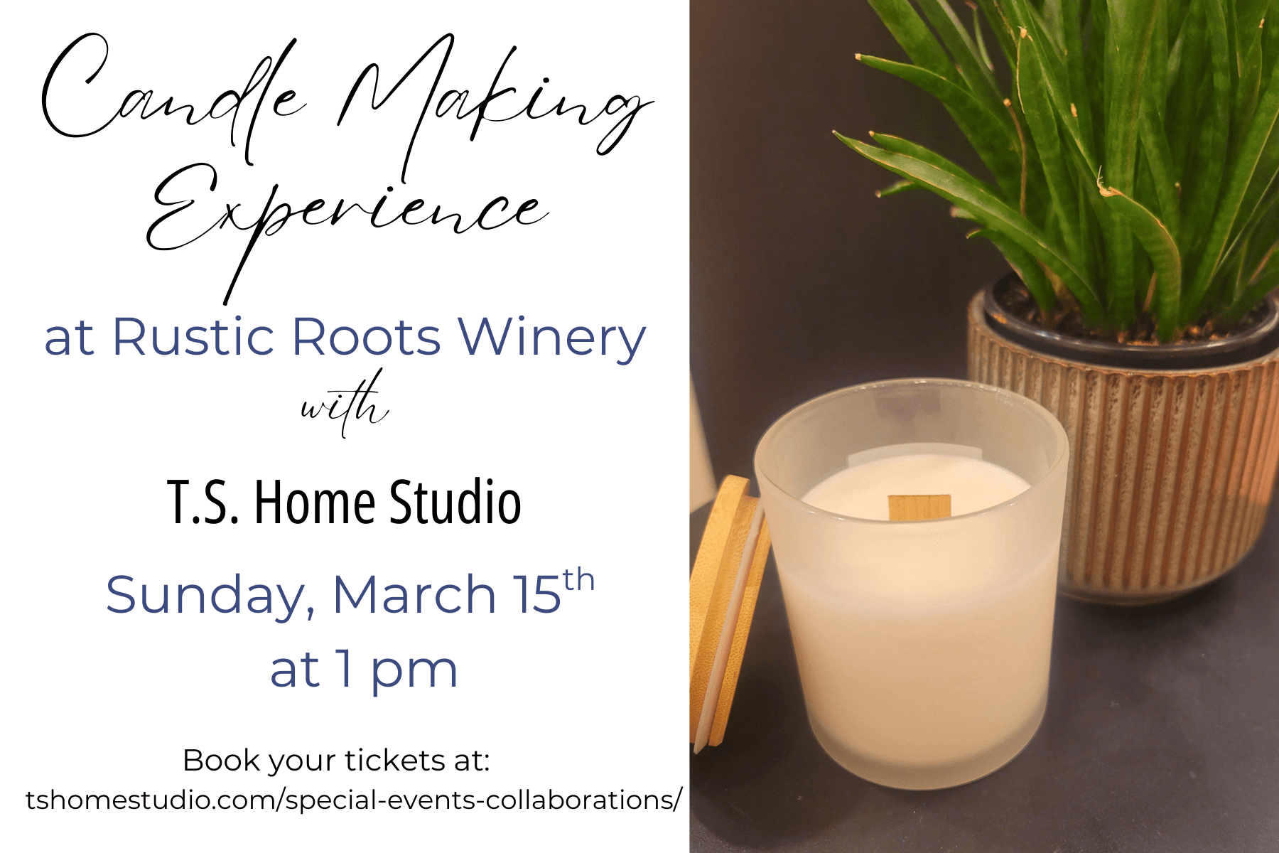 Hand-Poured Candles at Rustic Roots Winery: Scandia Workshop & Tasting