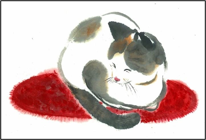 Brush Painting Workshops with Louise Chen in Midland — Cats, Crocuses & Plum Blossoms photo 2