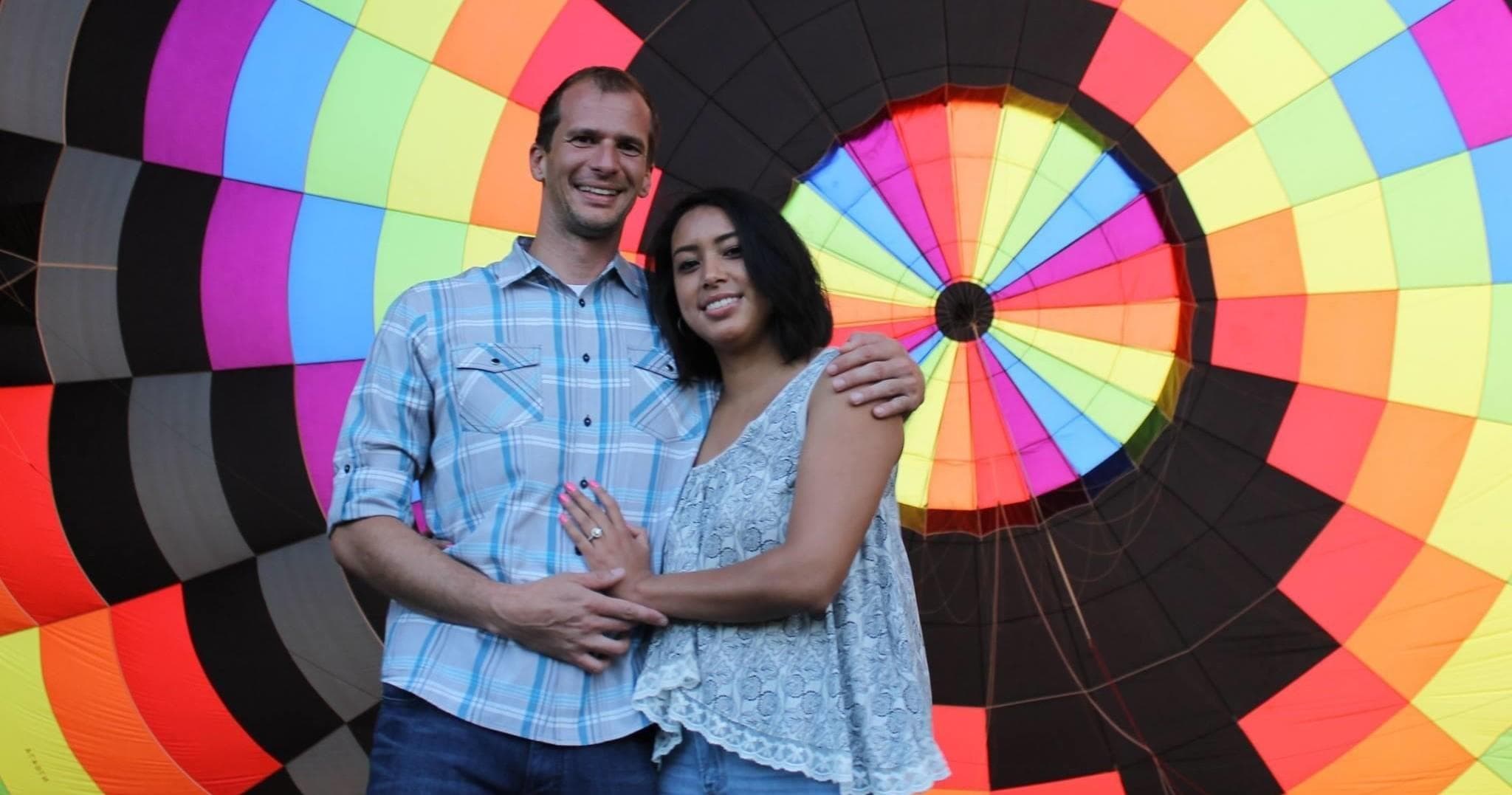 Hot Air Balloon Adventure with Rohr Balloons for Engagements in Allen, Texas