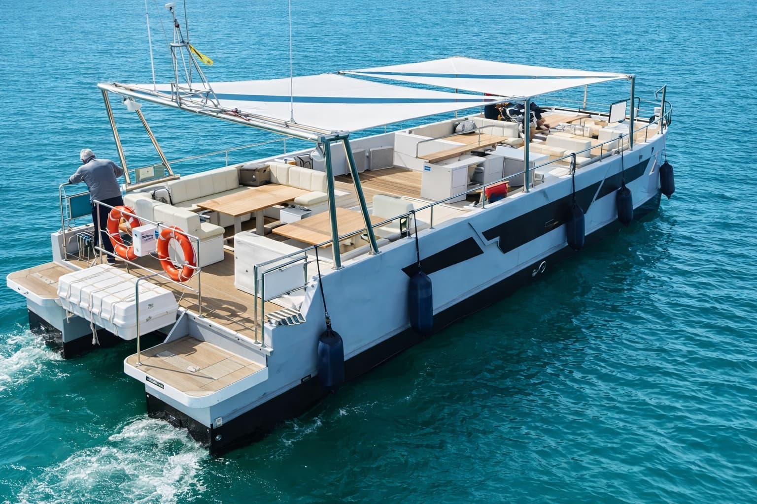 One-Hour Serenity Catamaran Cruise Along Málaga Coast