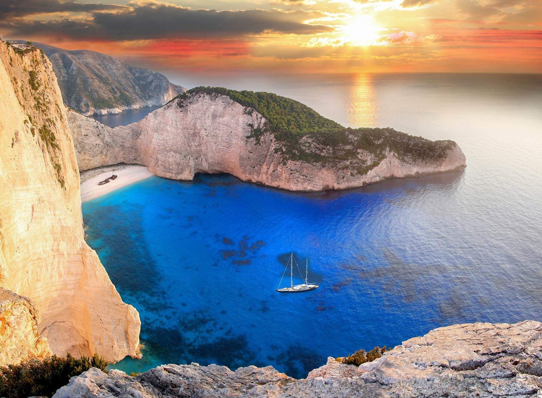 Sunset Boat Tour with Best of Zante at Mizithres