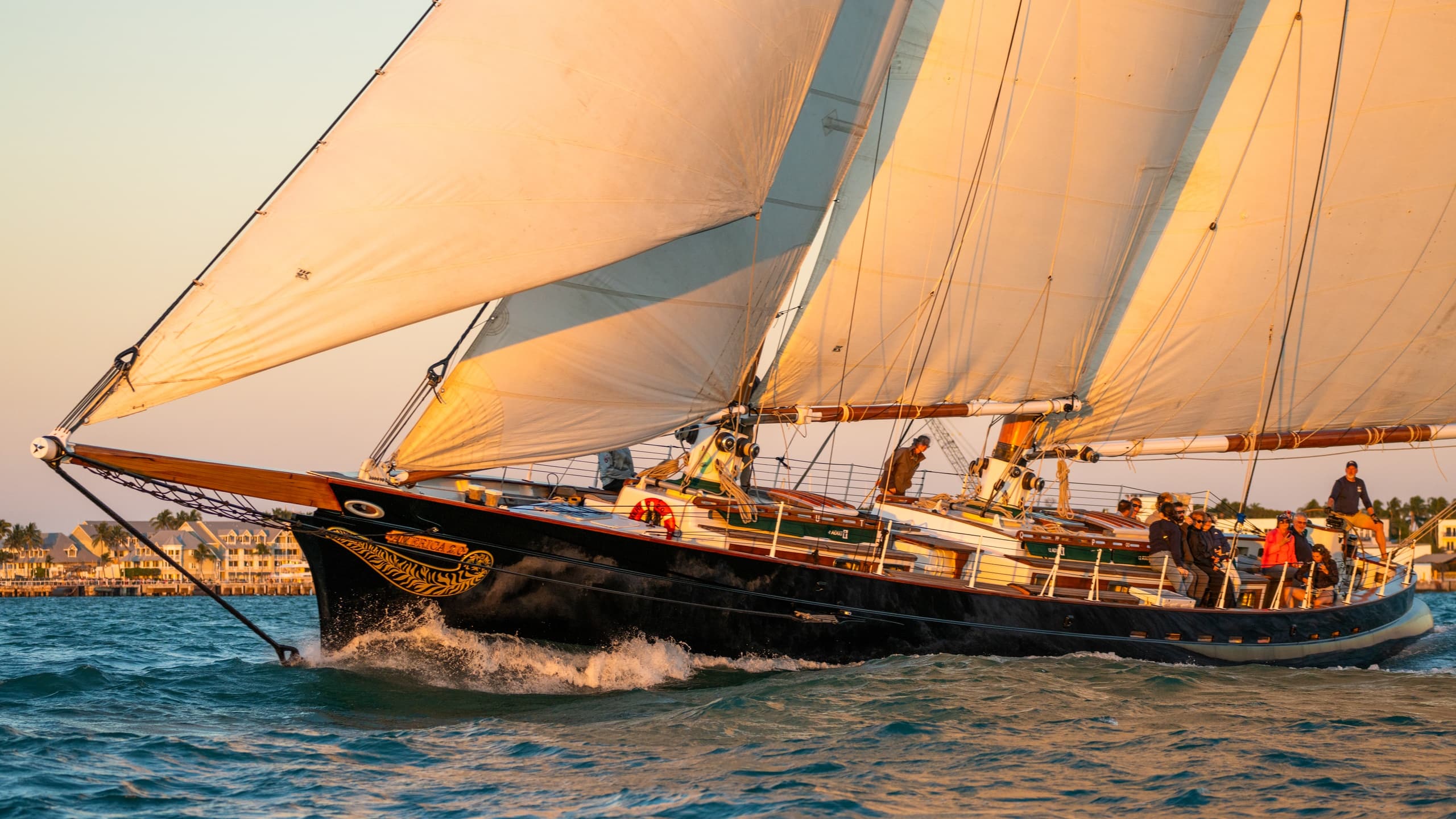 Experience Key West's Stunning Sunset Aboard the Schooner America 2.0