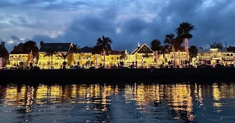Nights Of Lights Private Boat Tour with Wake2Wake in St. Augustine