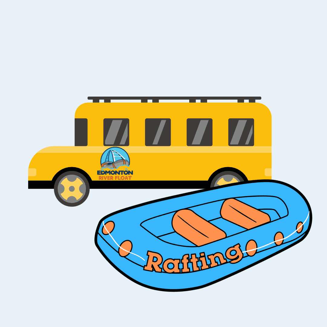 Water Activities: Edmonton River Float Adventure with 8 Person Raft