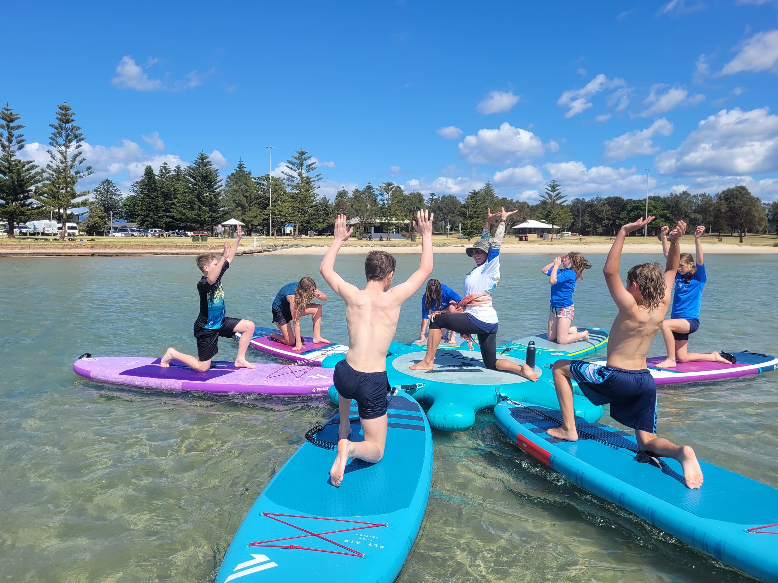 SUP Yoga & Sound Bath on Lake Illawarra: Floating Yoga and Guided SUP Sessions photo 2