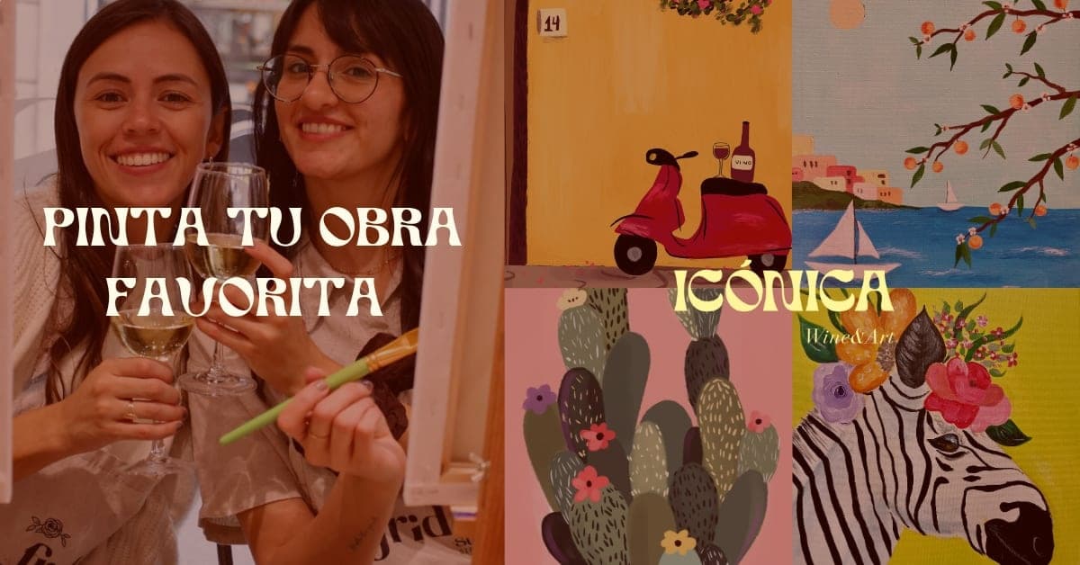 Paint Your Iconic Masterpiece and Sip Wine in Gràcia Barcelona