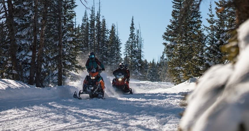 Northwoods Frosted Pine Loop: 4-Hour Self-Guided Snowmobile Tour from Danbury