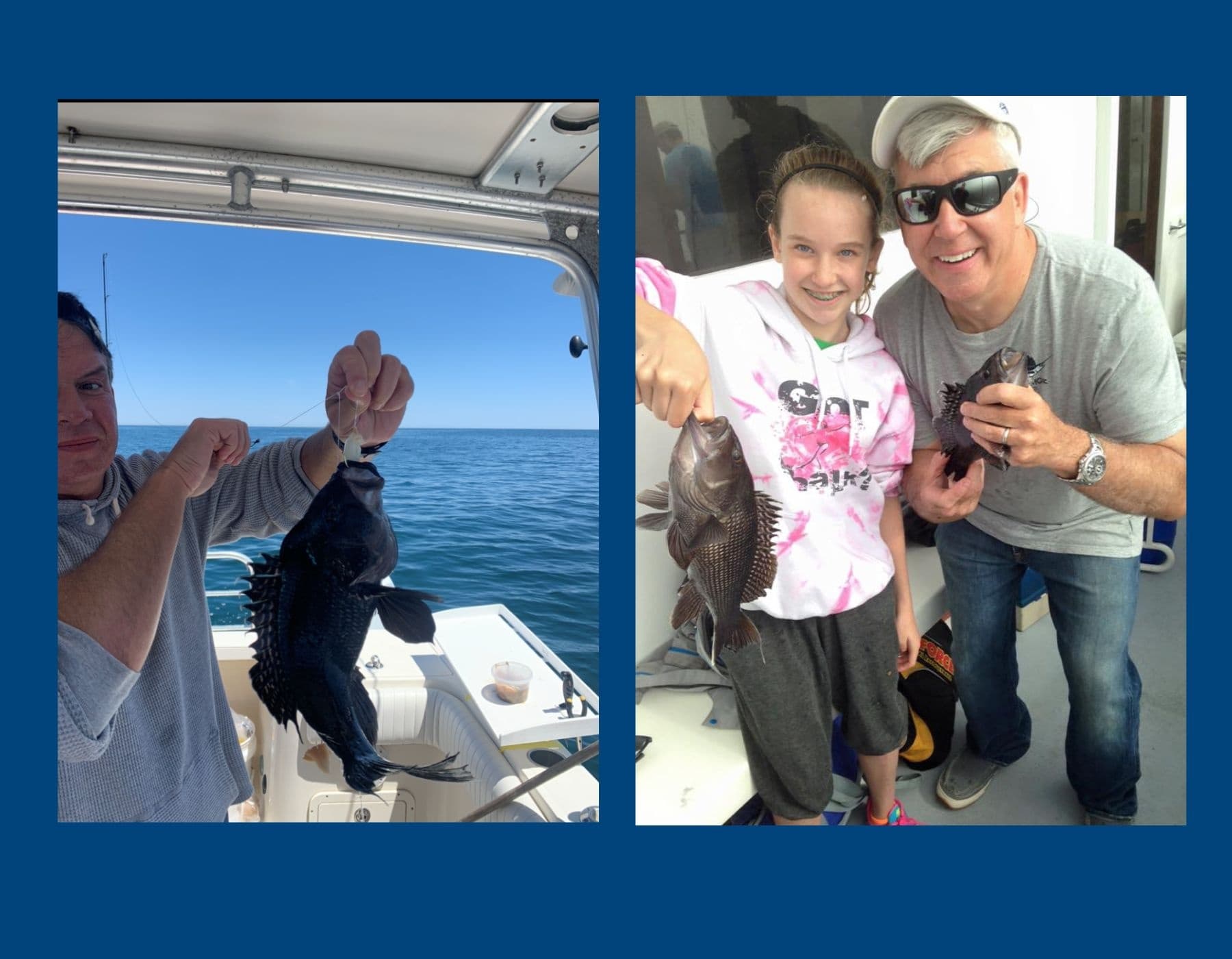 Sea Bass Fishing Trips with Shore Thing Charters OCNJ