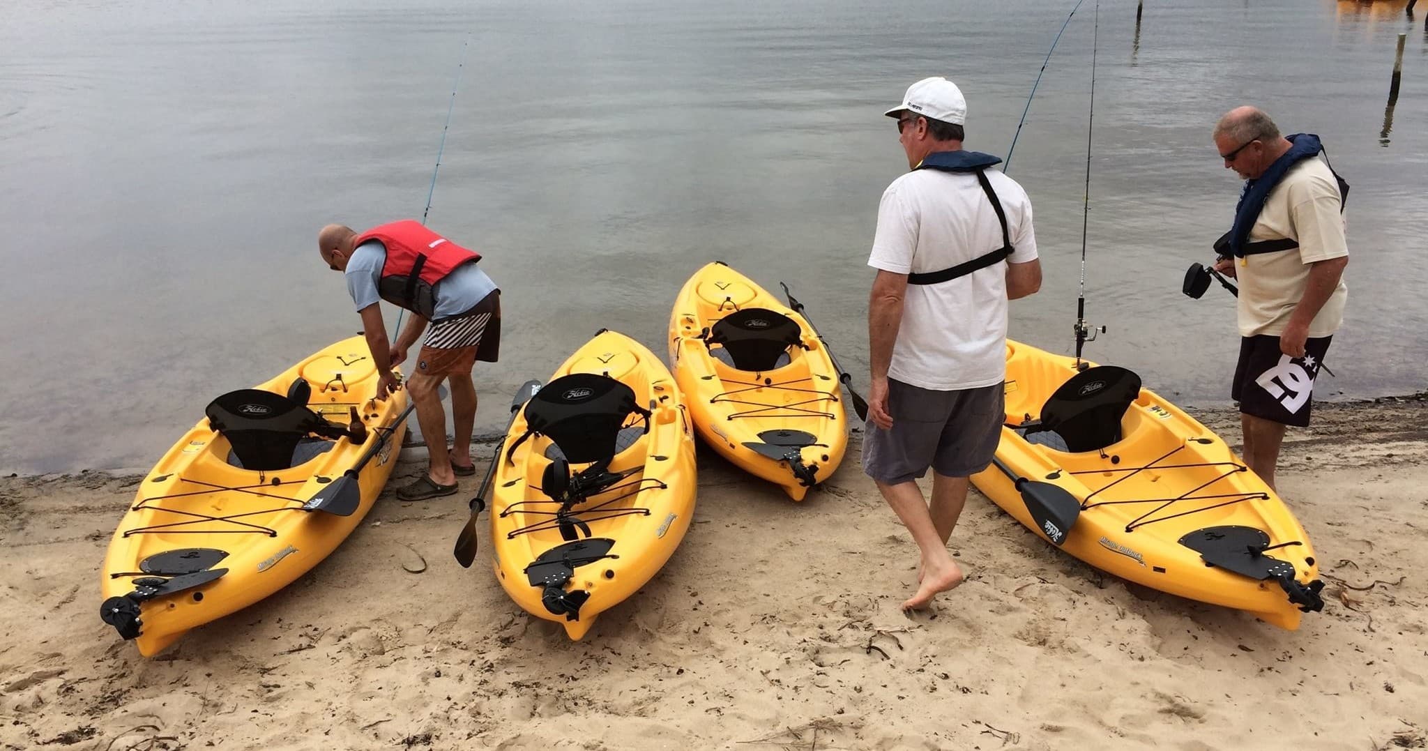 Water Activities at Sunnys Kiosk in Lake Merimbula