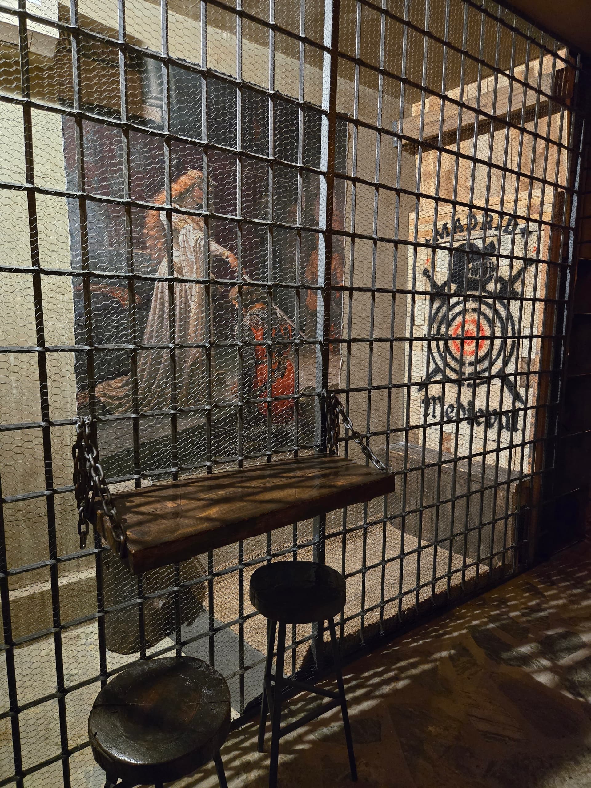 Axe Throwing in Madrid: Zona Escaparate Medieval Sessions at Madrid Medieval photo 1