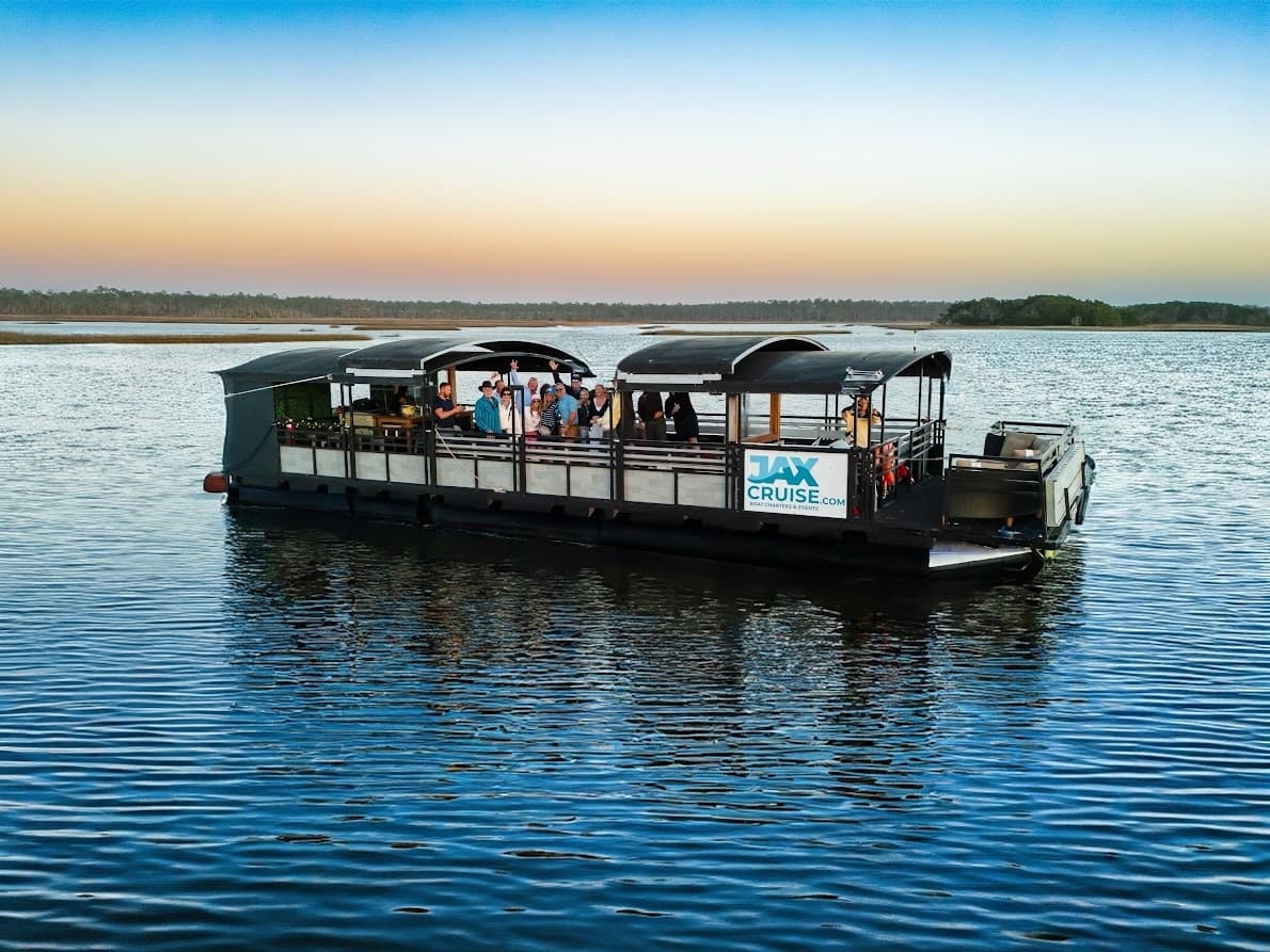 Family Boat Cruise to Guana Preserve: Sun, Dolphins & Live Music from Palm Valley Outdoors