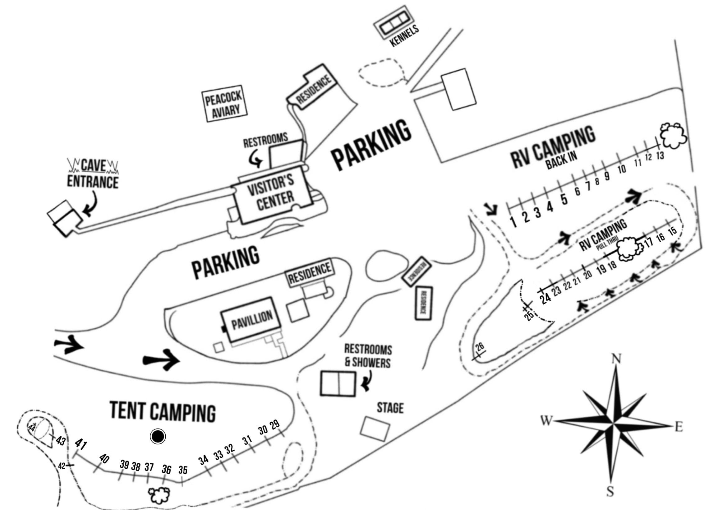 Camp Under West Texas Stars at Site 35, Caverns of Sonora — RV Hookups & Cave Access