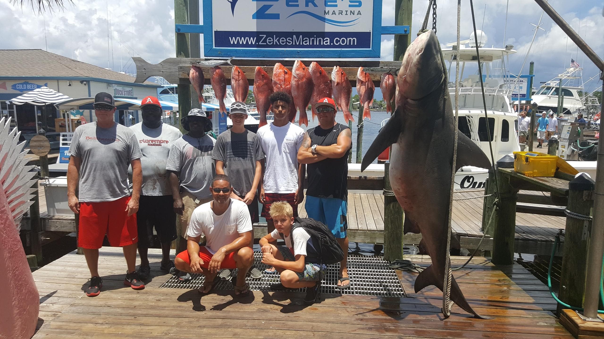 Fishing Charters Aboard South Wind at Zeke's Landing Marina