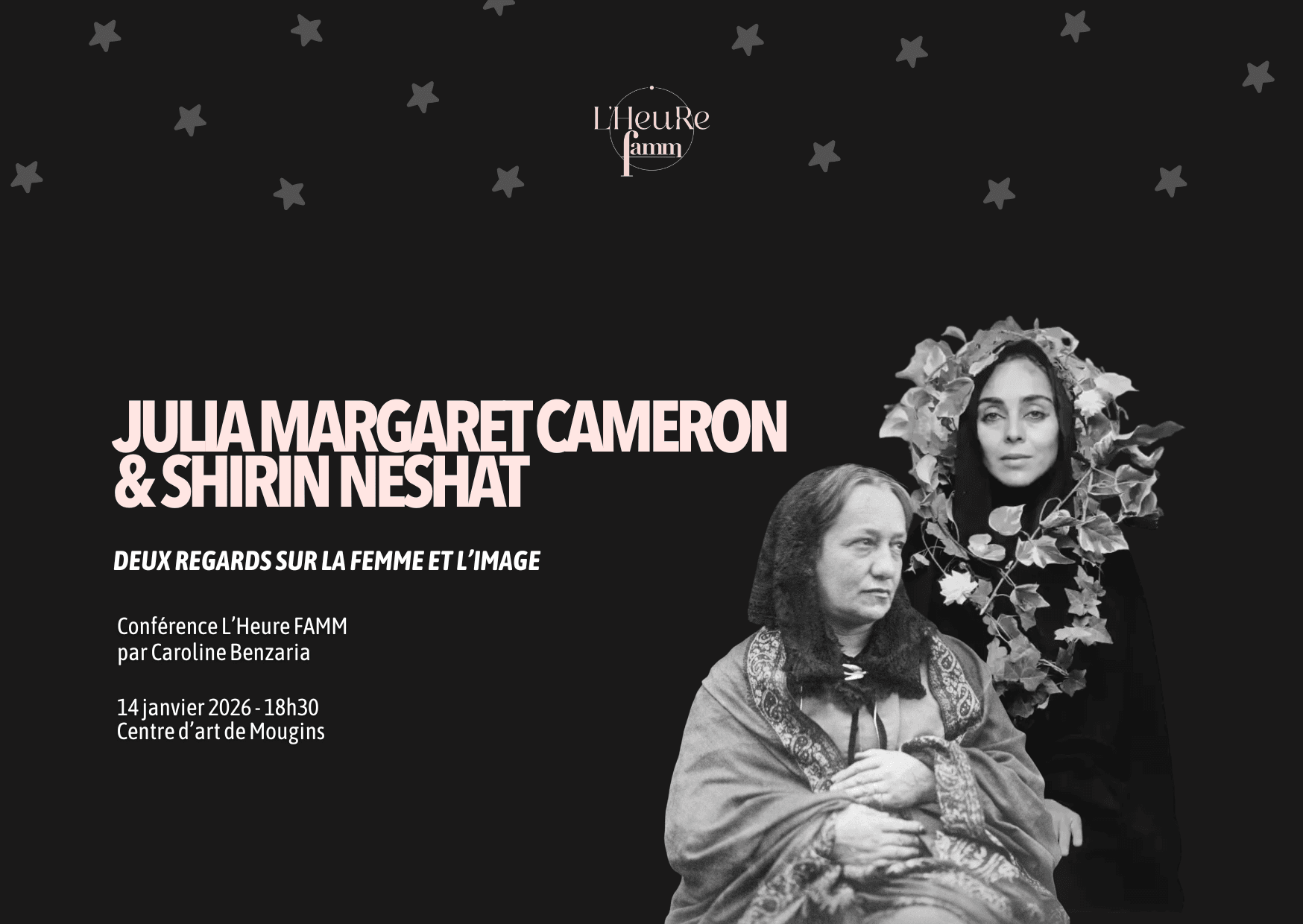 Cameron and Neshat in Conversation — Women's Portraiture at Centre d'art de Mougins photo 1
