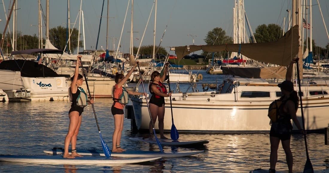 Chicago SUP Basics: Intro to Stand-Up Paddleboard at Montrose Harbor
