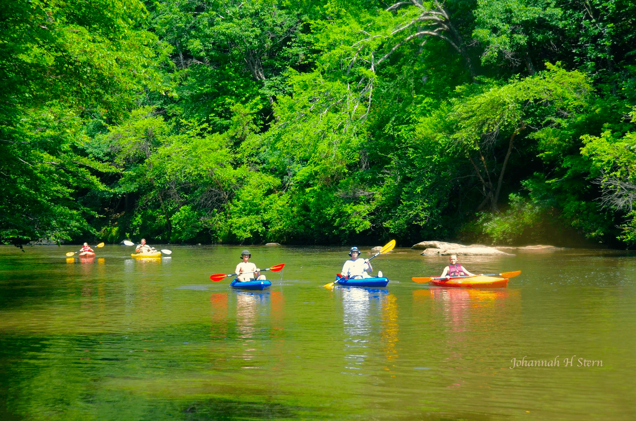 Kayaking in Dan River with Dan River Company