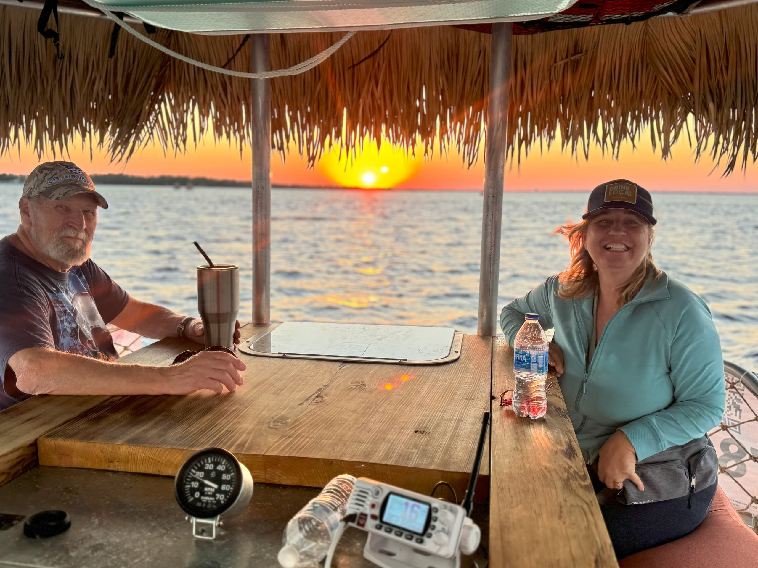 Private 90 Minute Tiki Sunset Boat Tour