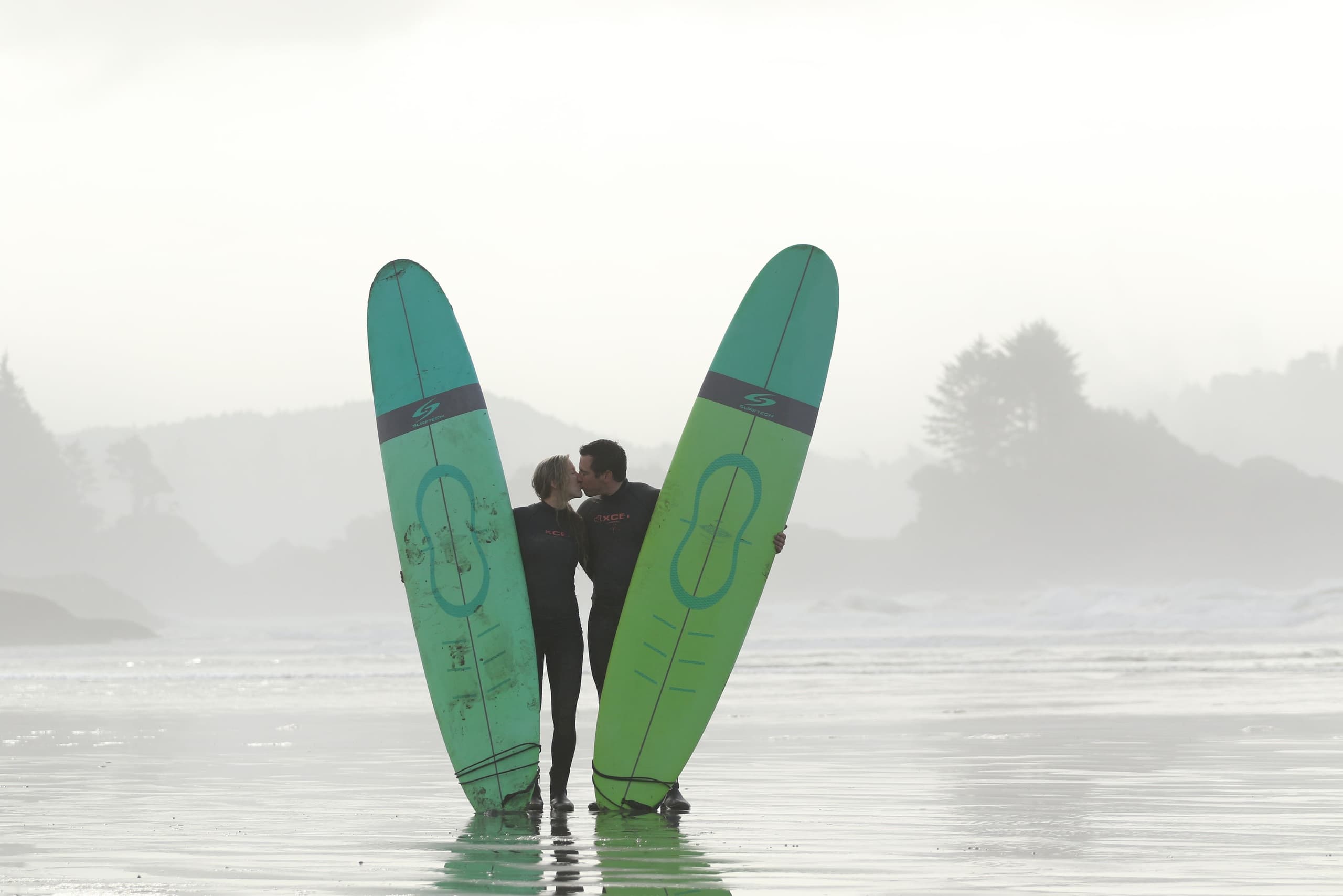 Private Wedding Surf Lesson in Tofino with Pacific Surf School