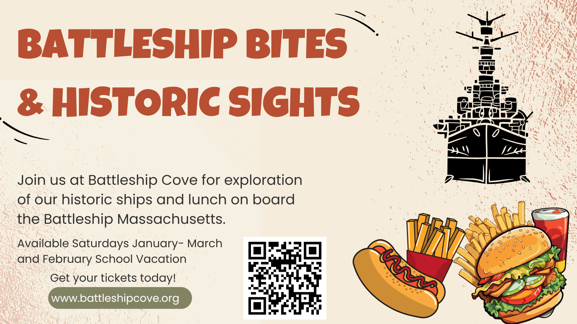 Historic Ship Tours & Lunch at Battleship Cove