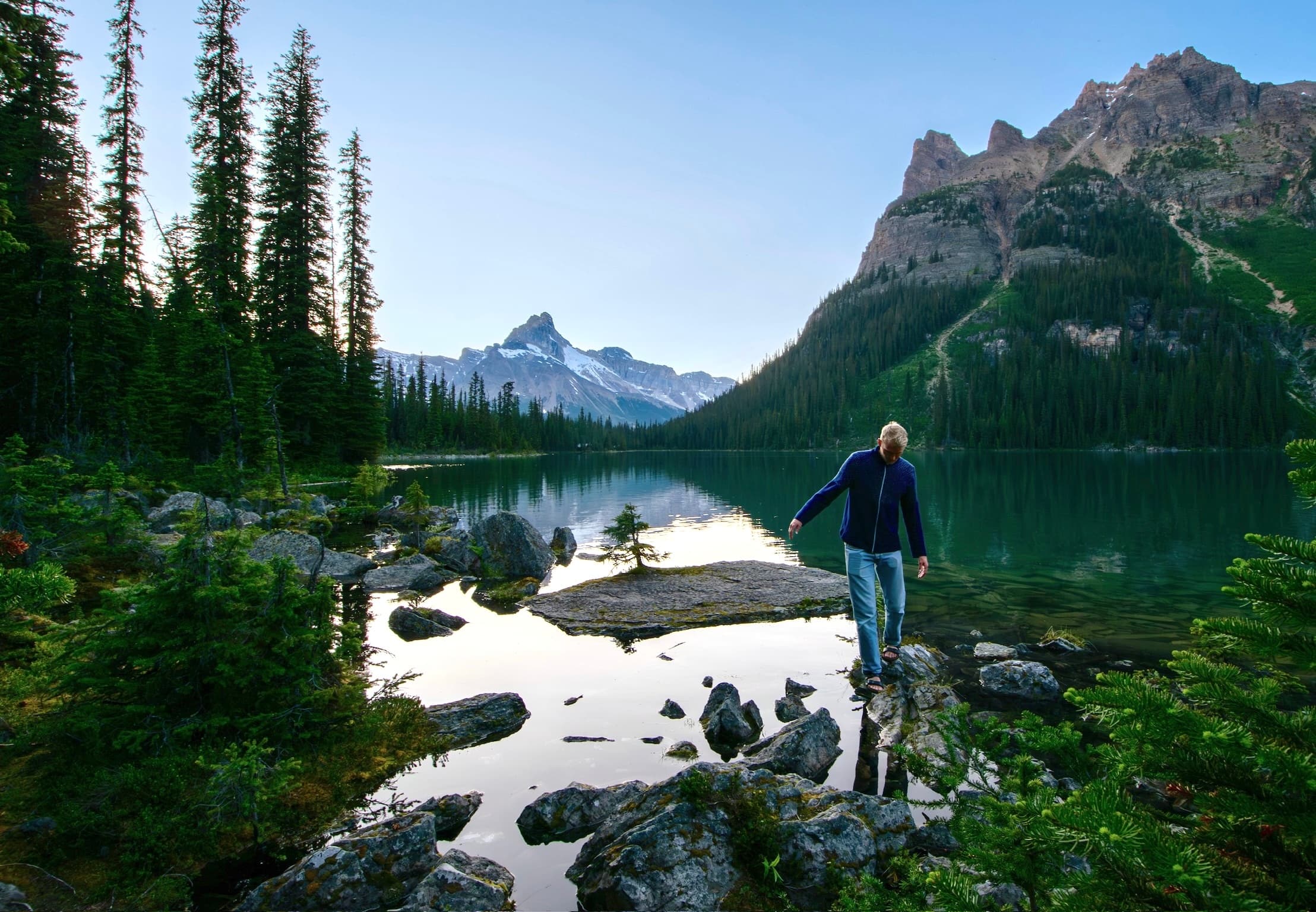 Hiking Adventure at Lake O'Hara with Explore Banff Tours Inc.