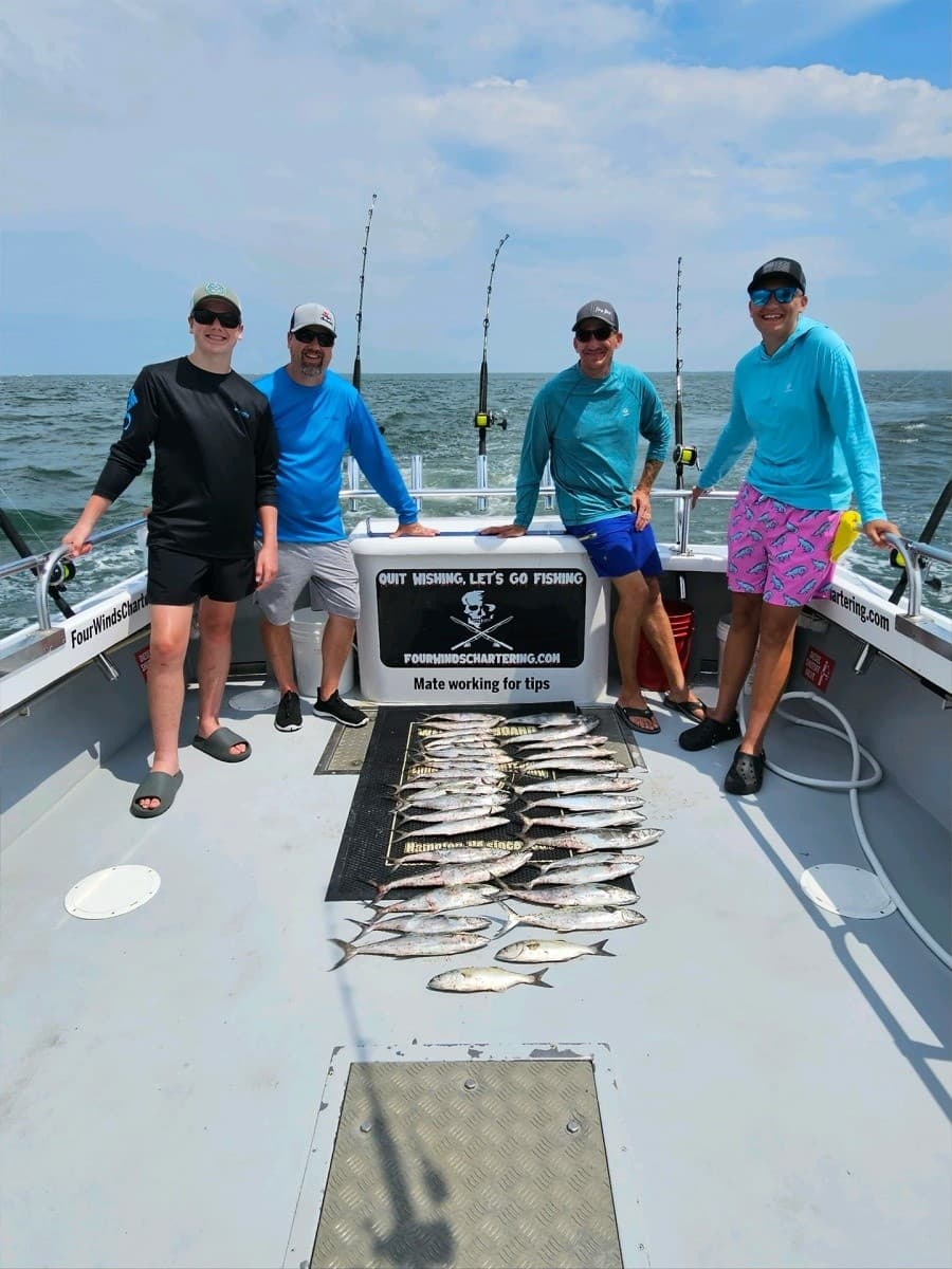 Chesapeake Bay Full Day Fishing Charter from Hampton: Stripers, Bluefish & Cobia