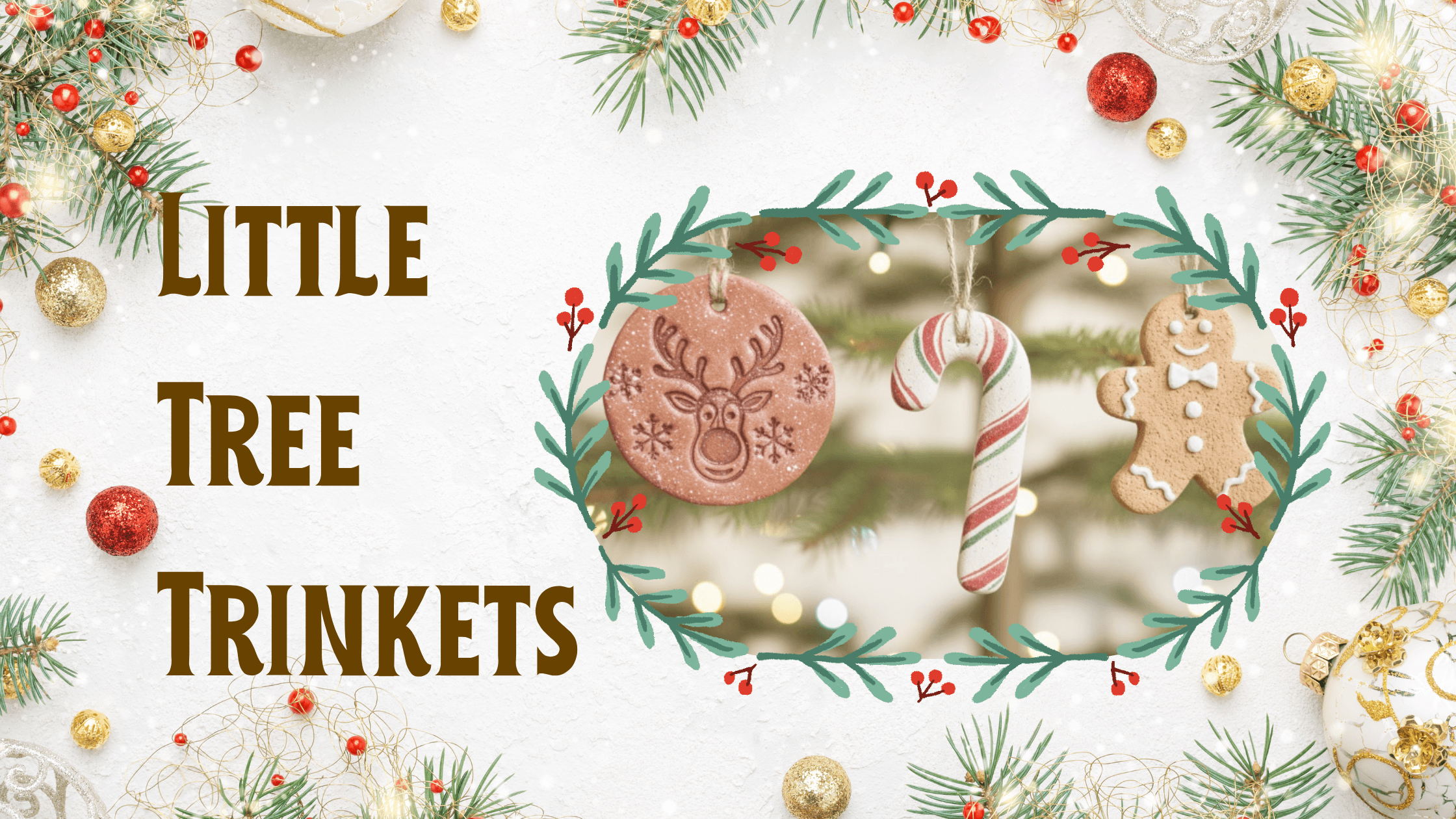 Handmade Holiday Ornaments in Indooroopilly: Little Tree Trinkets One-Hour Pottery Class
