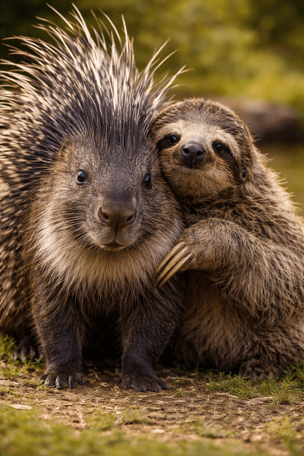 Slow & Steady Encounter: Private Sloth & Porcupine Experience in Murray NE