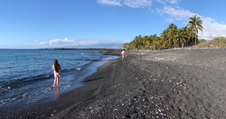 Hike to Hidden Black Sand Beach in Waikoloa Village