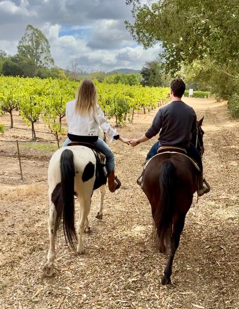 Private Trail Ride Through Bartholomew Estate Vineyards — Wine & Horseback for Two