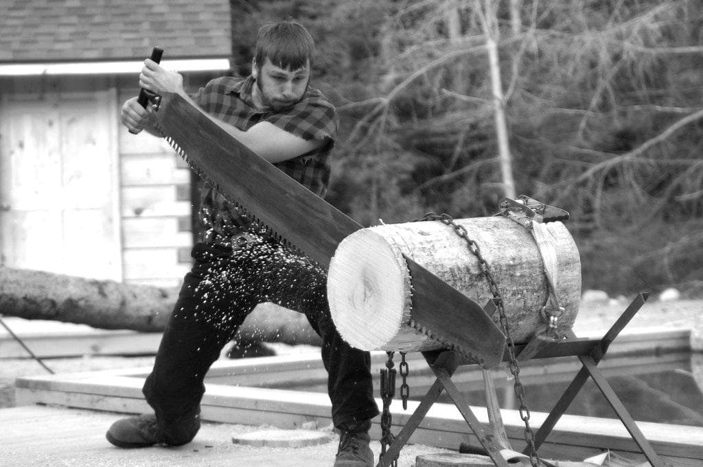 Experience Jackpine Lumberjack Show in Mackinaw City