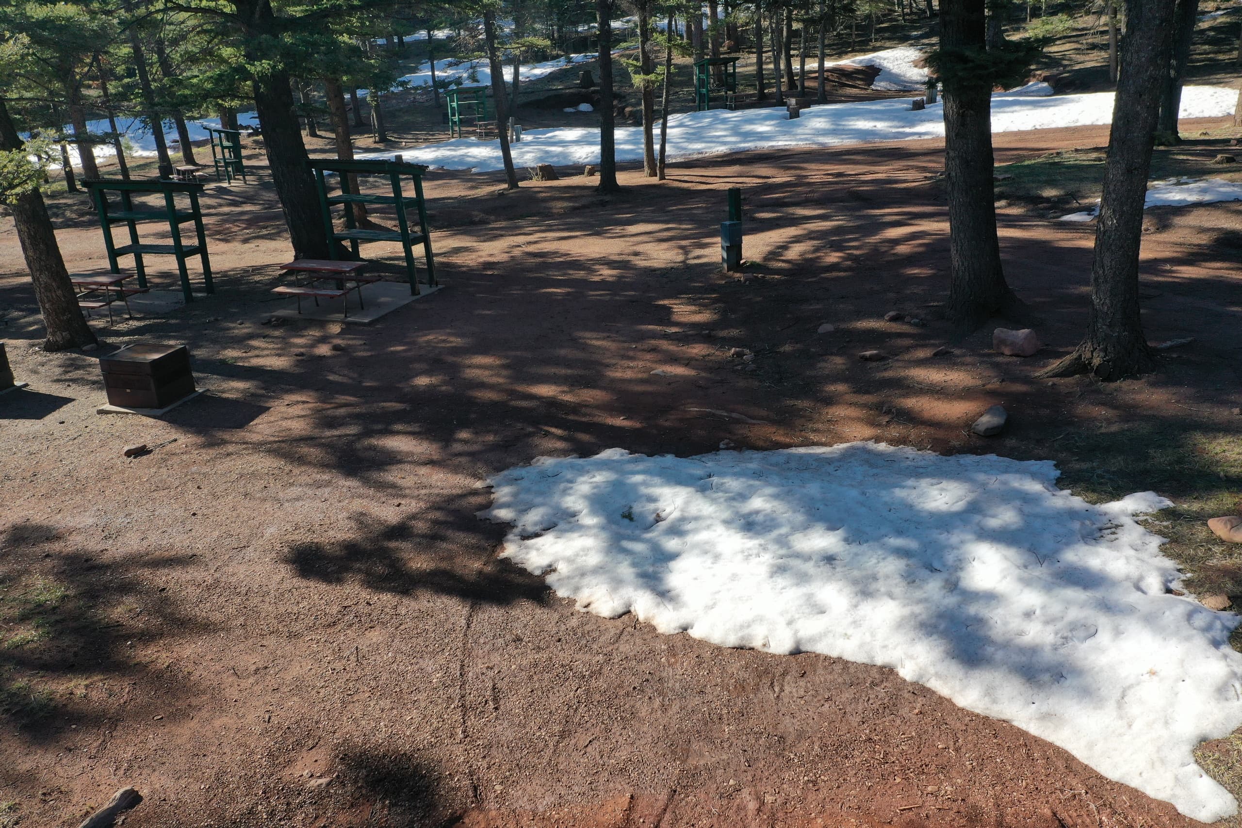RV Partial Hookup Site #63 at Monument Lake Resort, Colorado