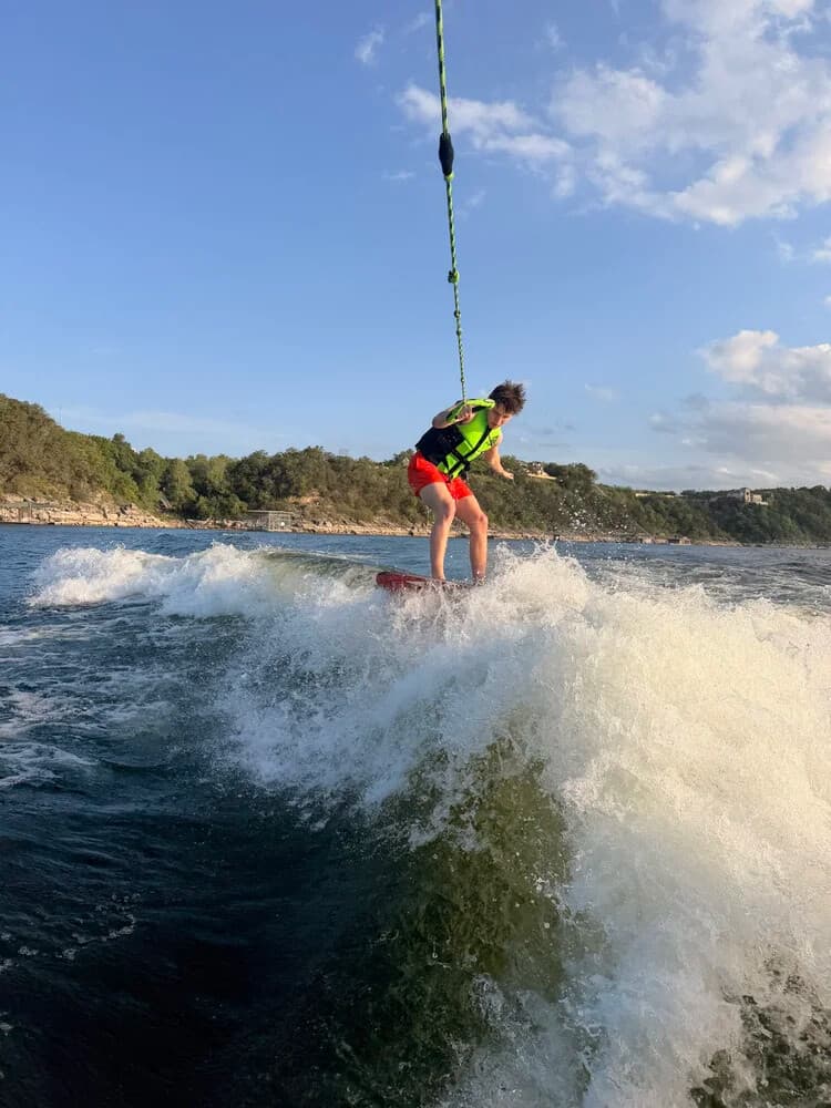 Private Wakesurf Lessons on Lake Travis: Learn to Surf Without a Rope