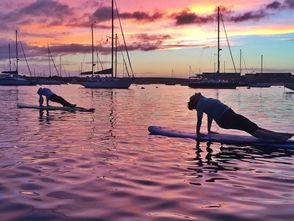 Stand Up Paddleboard Yoga Classes in Beverly, MA