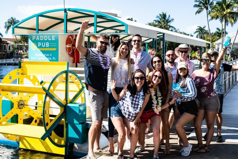 Private Island Hop & Dolphin Watch with Paddle Pub Clearwater