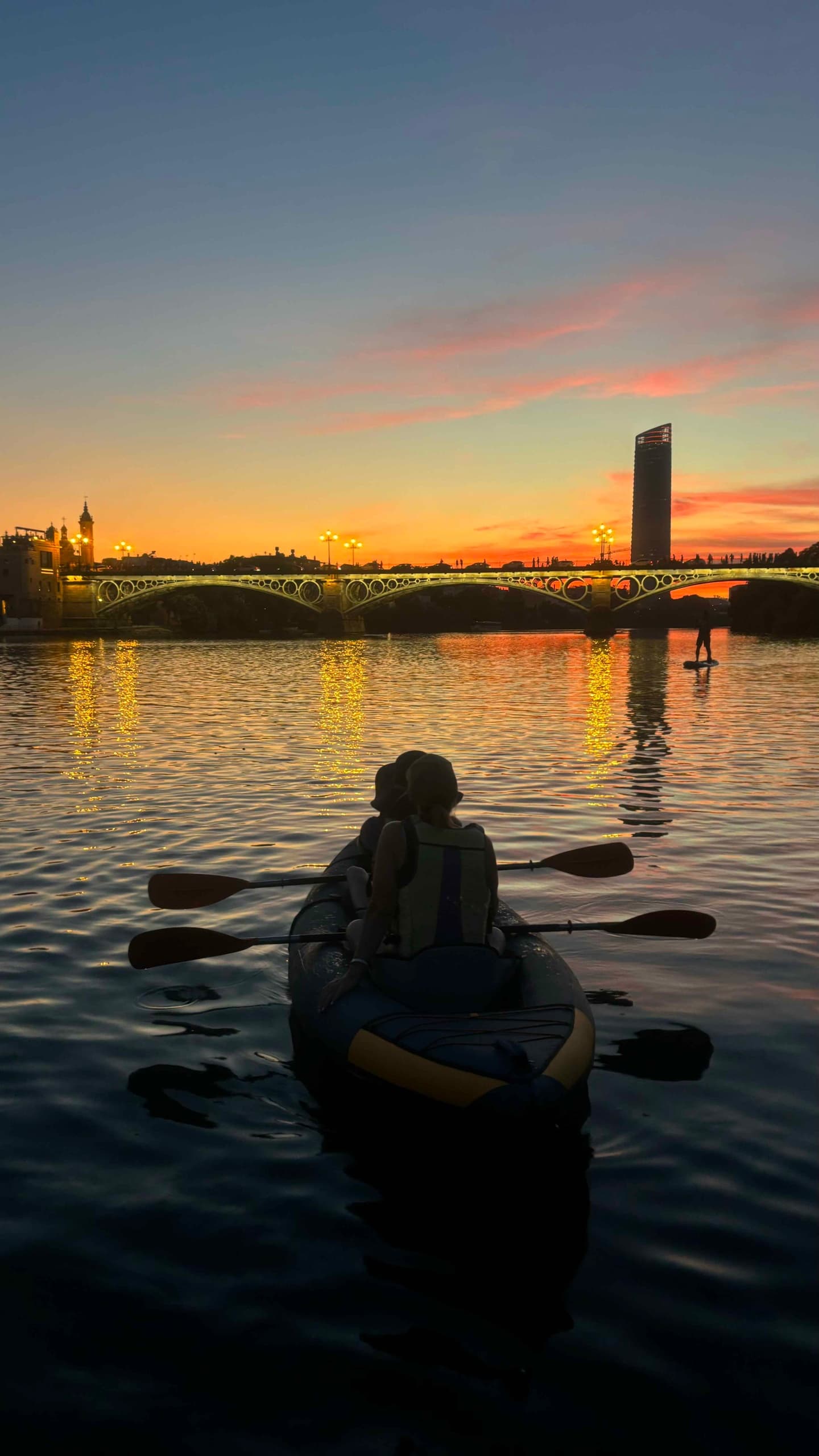 Sunset Kayaking with Paddle Surf Sevilla in Seville