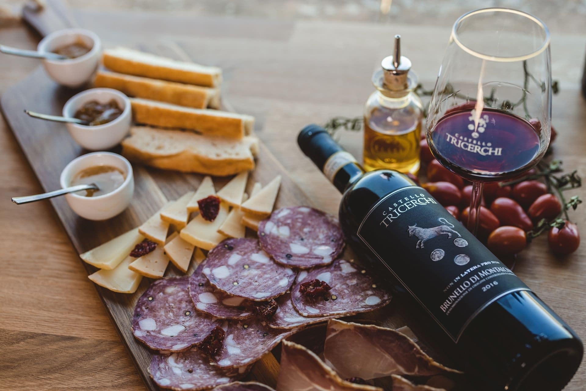 Medieval Castle Cellar Tasting in Montalcino — Tuscan Wines & Cheese Pairing