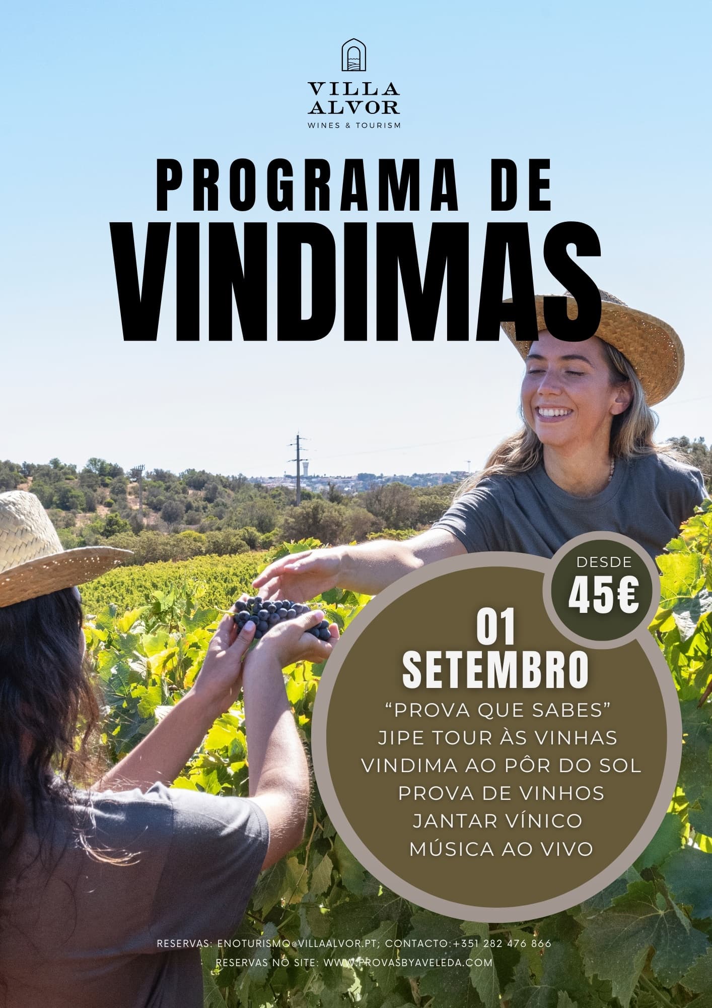 Wine Harvest Tour at Villa Alvor in Portugal