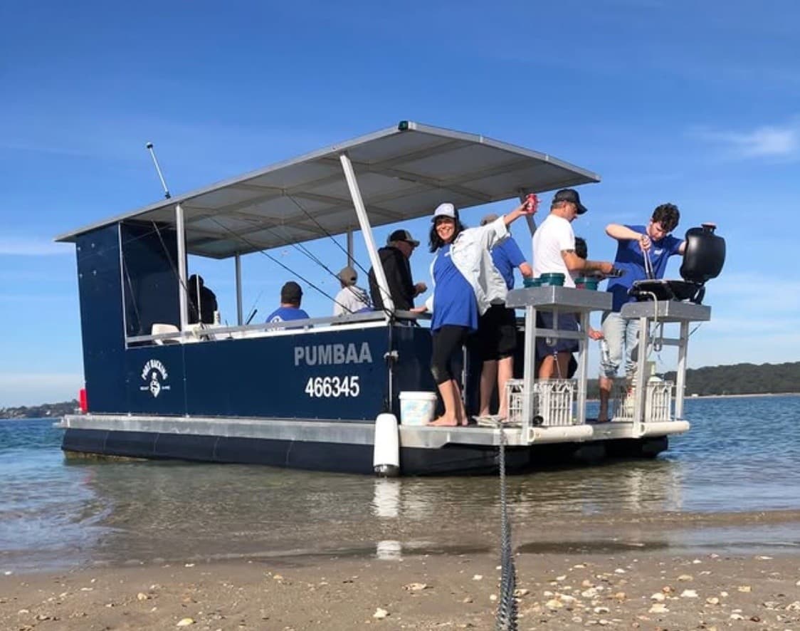Full-Day Pontoon Boat Hire on Port Hacking River — BBQ, Fishing & Swim photo 1