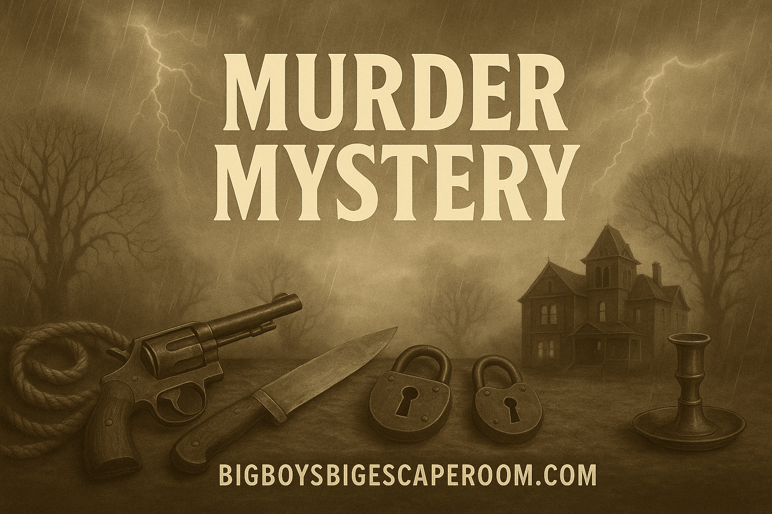 Solve the Hawthorn House Murder: Escape Room in Washington MO