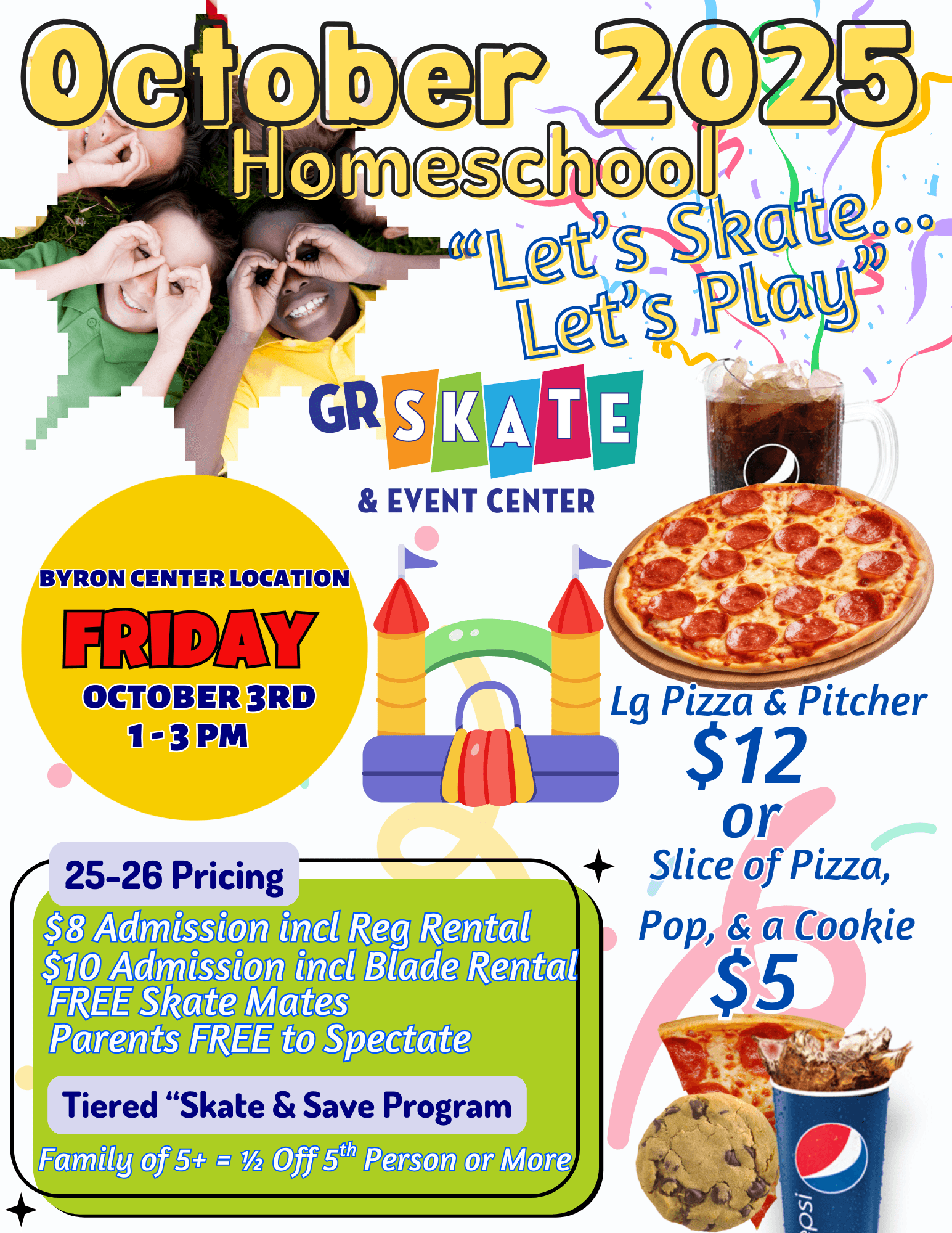 Monthly Homeschool Skate Sessions at GR Skate in Byron Center