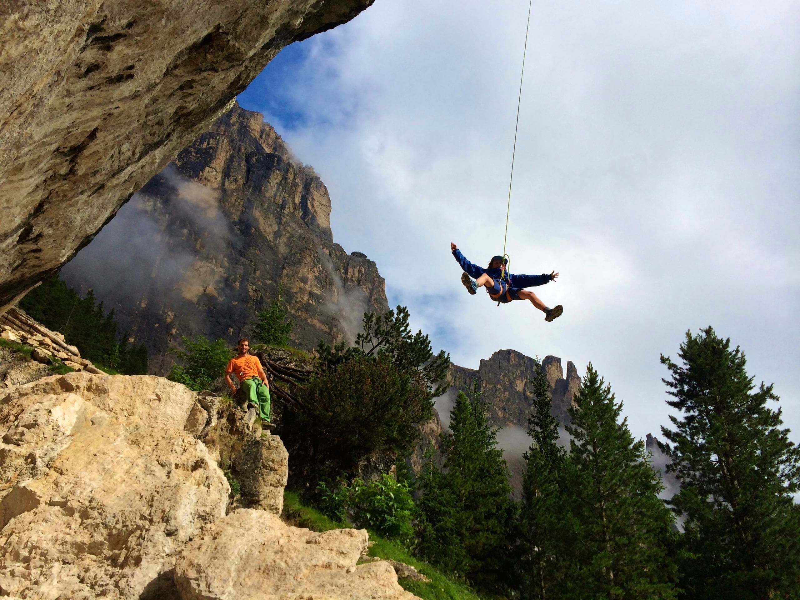 Climbing & Rappelling in the Dolomites with Avventura Dolo-mitica