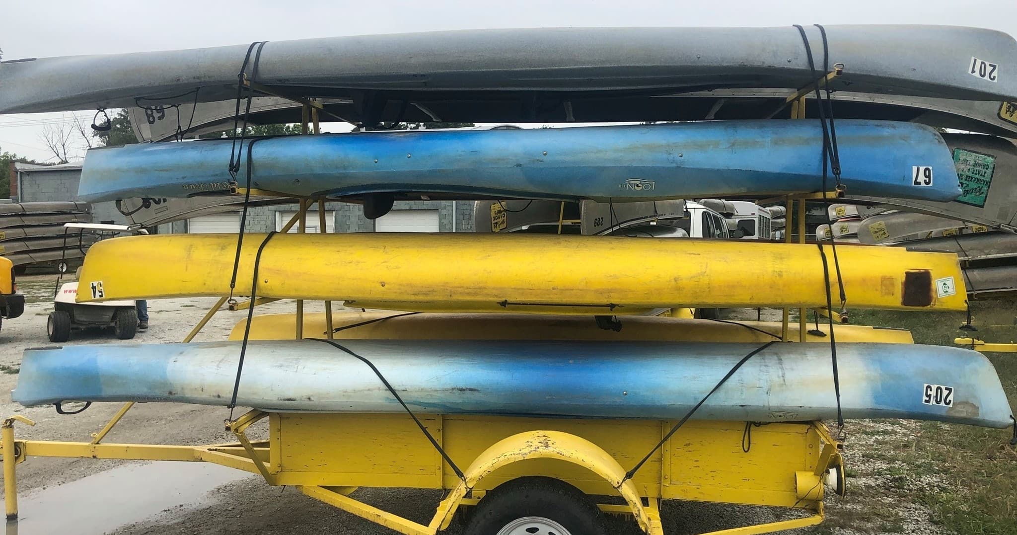 Reed's Canoe Trips fleet